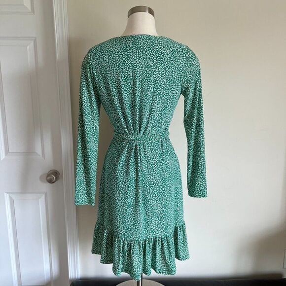 Michael Michael Kors Green Printed Wrap Dress – Size Small - Picture 4 of 5